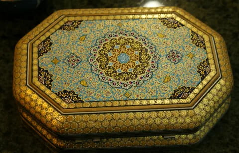 تصویر 1 از راهنمای خرید جا دستمال کاغذی خاتم کاری + قیمت عالی